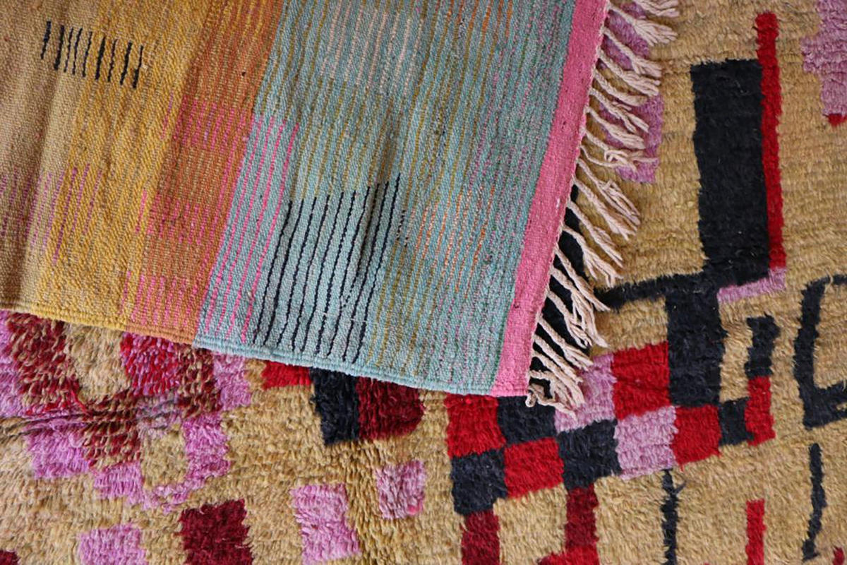 BERBERTEPPICH aus Marokko aus reiner Wolle 200x 300 cm - Multicolor, Naturmaterialien (200/300cm) - AFK Living