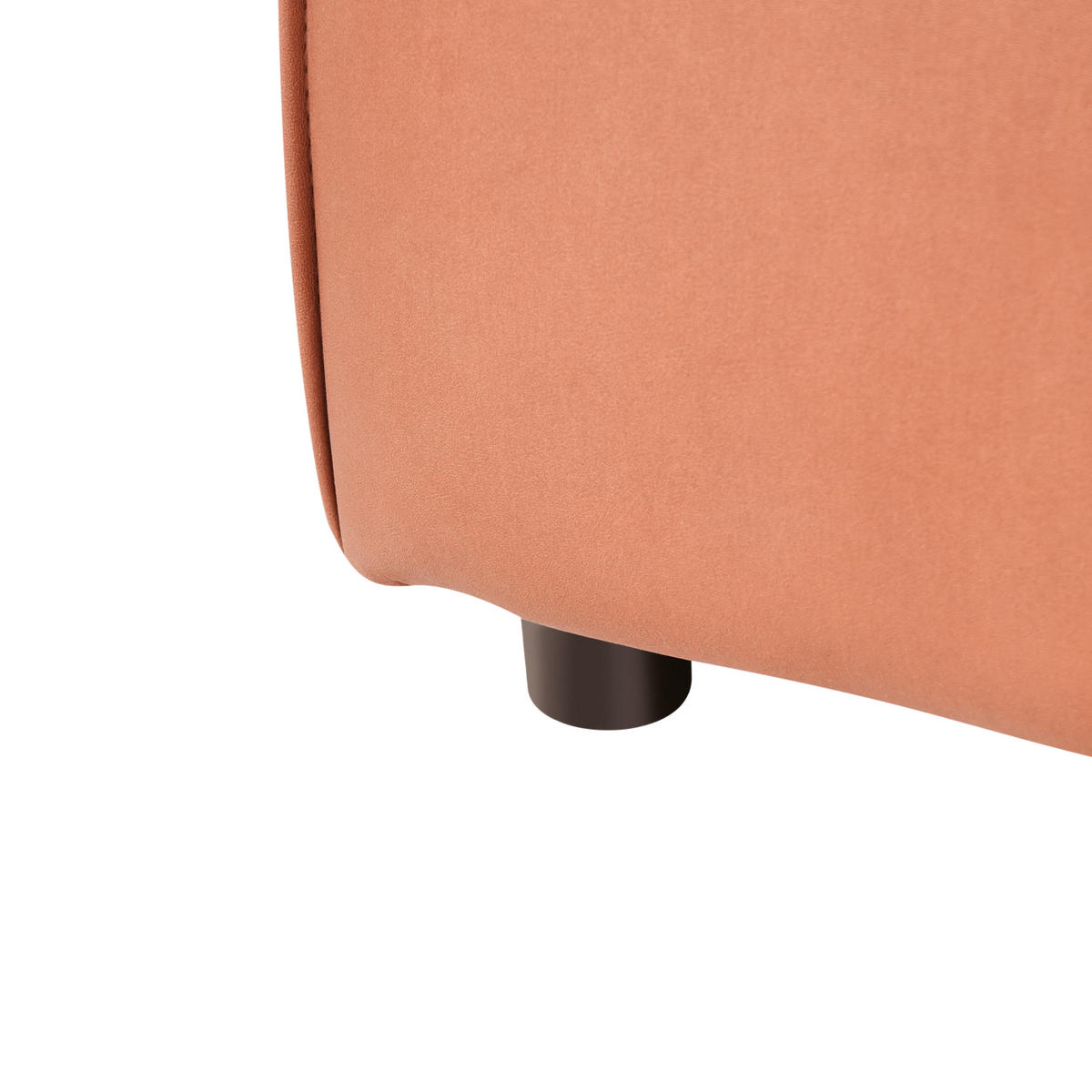 CHAISELONGUE-LINKSSEITIGE Stoff Goldbraun Brande - Goldfarben, Textil (121/70/184cm) - Beliani