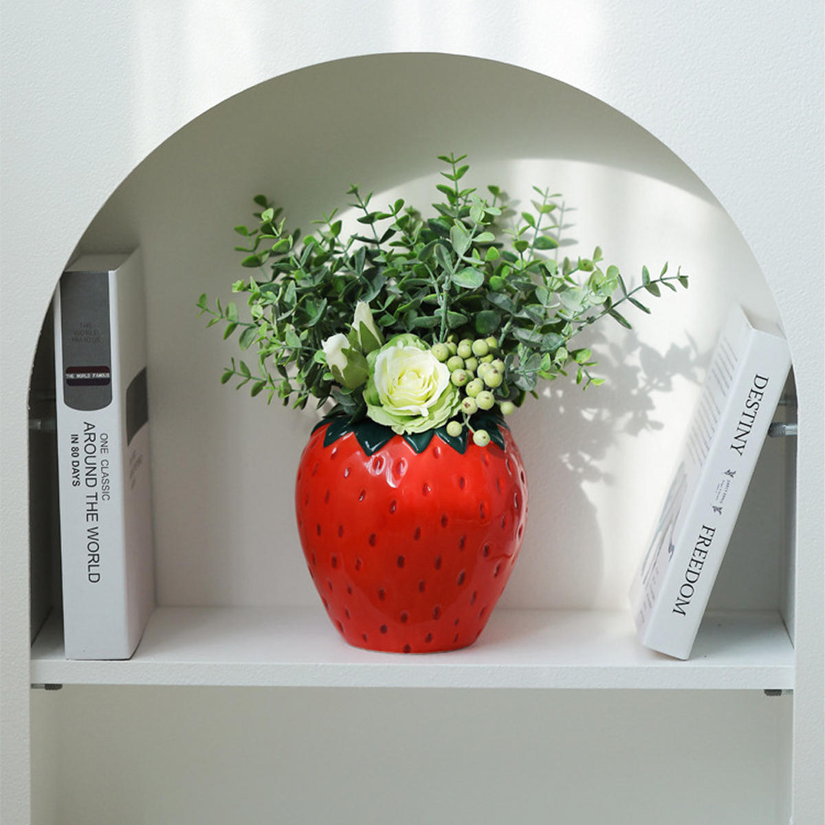 VASE 15 cm Keramik - Rot, Keramik (15cm) - LIBRATON