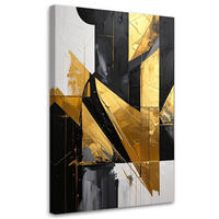 LEINWANDBILD 3D und geometrisch 80x120cm - Goldfarben, Textil (80/120cm) - Feeby