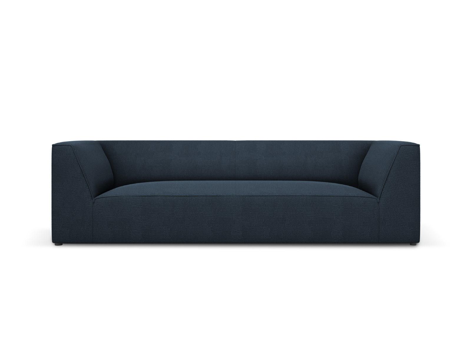 SOFA Ruby aus strukturiertem Stoff marineblau 3 Sitzplätze - Blau, Textil (93/69/232cm) - Micadoni