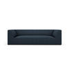 SOFA Ruby aus strukturiertem Stoff marineblau 3 Sitzplätze - Blau, Textil (93/69/232cm) - Micadoni