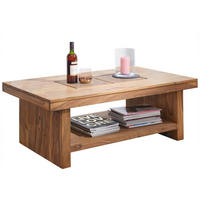 COUCHTISCH Sheesham 118x70x45 gebeizt TURIN #17 - Braun, Holz (118/70/45cm) - Massivmoebel24