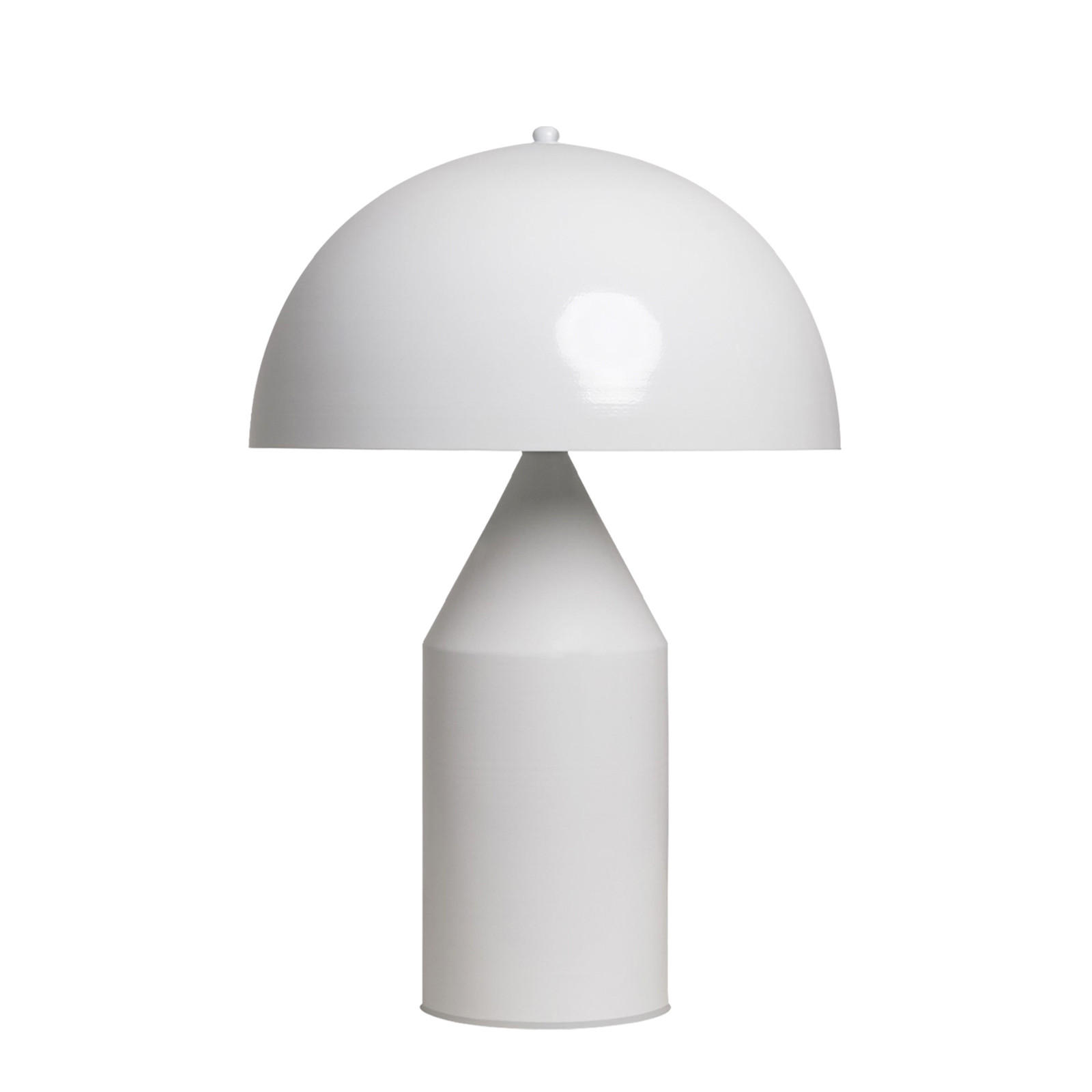 TISCHLEUCHTE Pilzlampen 50/30 - Weiß, Metall (50/30/45cm) - Bamyum