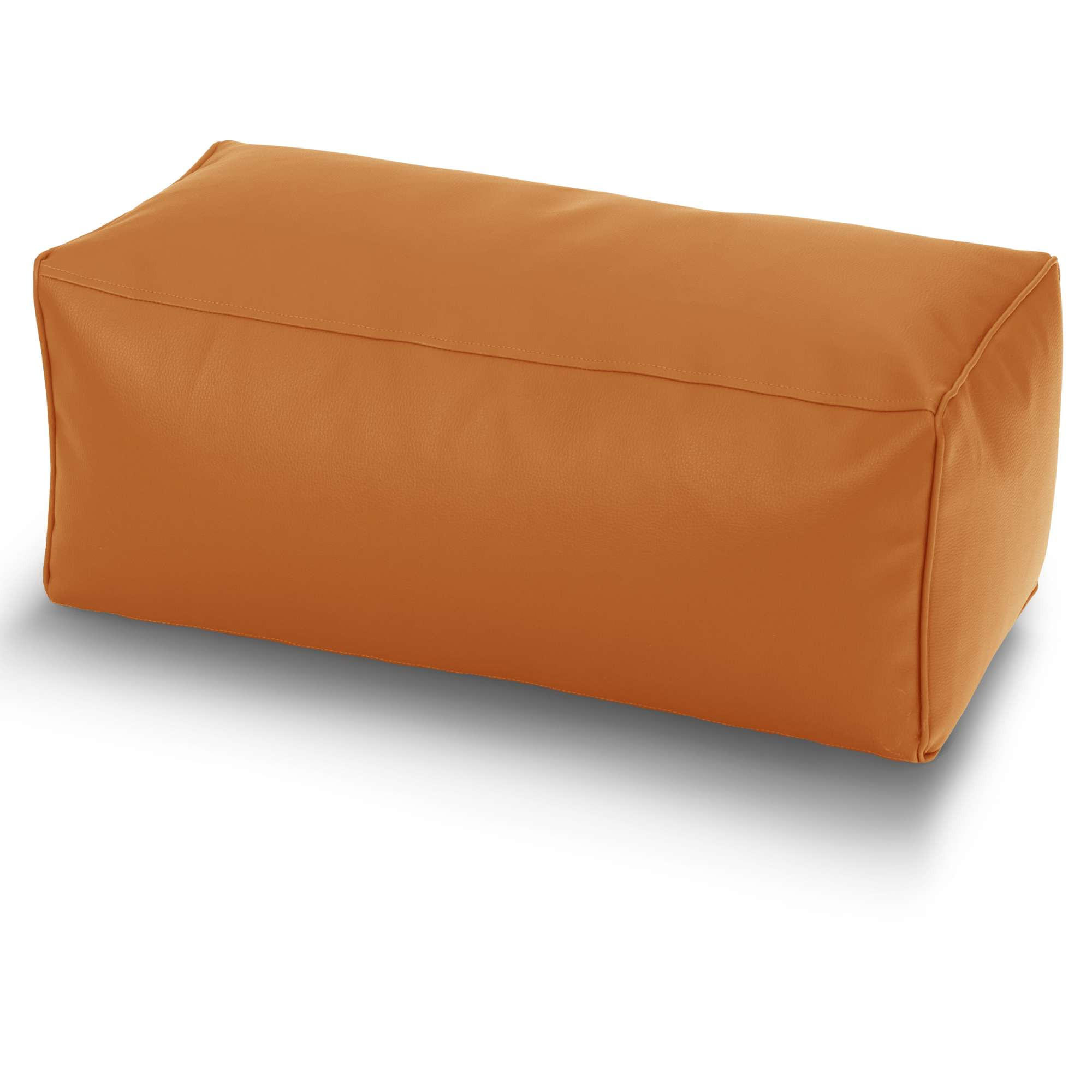 SITZSACK-HOCKER 70x33x28cm - KUNSTLEDER - Cognac, Textil (33/28/28cm) - Green Bean