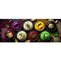 GLASBILD 80x30 cm Küche orientalisch modern - Multicolor, Glas (80/30cm) - artissimo