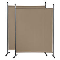 PARAVENT 2 Stück 1-tlg. 150x190 cm Beige - Beige, Metall (150/190cm) - QUICK STAR