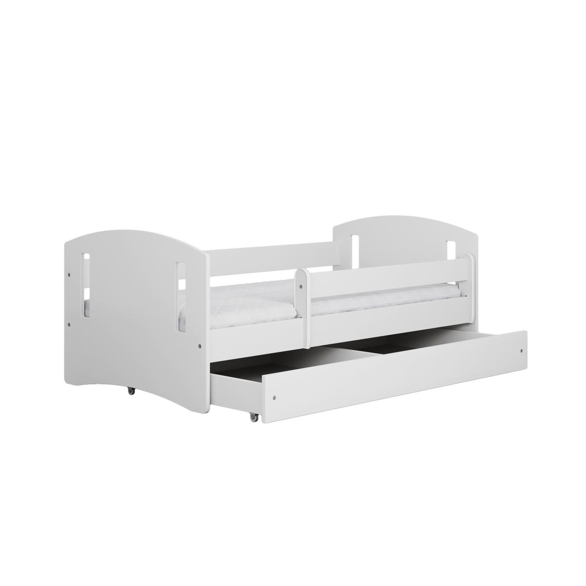 KINDERBETT CLASSIC II mit Schublade ohne Matratze 90/65/164 - Weiß, Holzwerkstoff (80/160cm) - RAUMHIRSCH FURNITURE