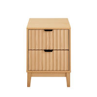 NACHTTISCH mit 2 Schubladen - bologne 40/40/52 cm - Eschefarben, Holzwerkstoff (40/52/48.5cm) - Calicosy