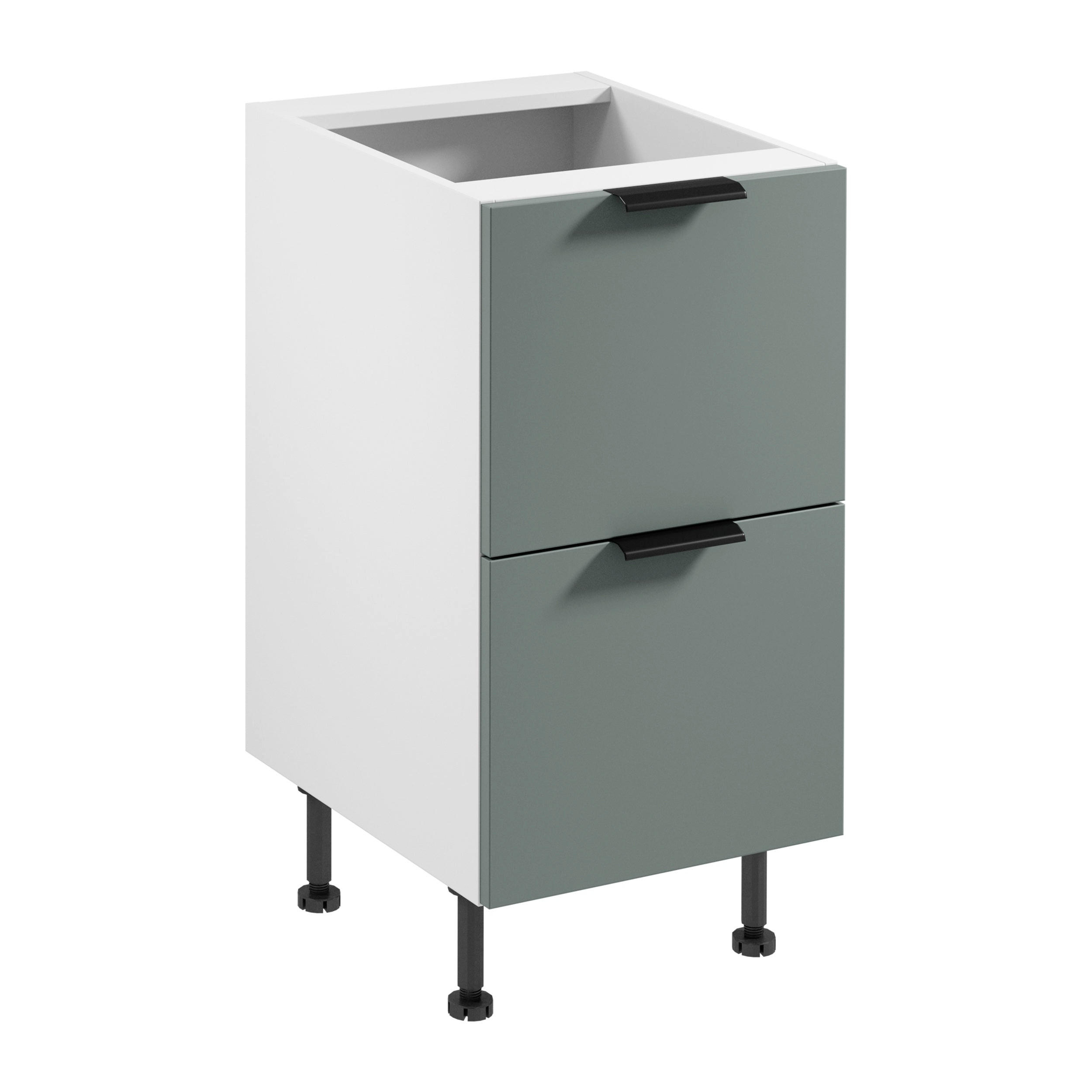 UNTERSCHRANK D45S2 AX – Sorento Weiß Grün – Weiß / Grün - Weiß/Grün, Holzwerkstoff (45/87/52cm) - ROYAL24_MARKT