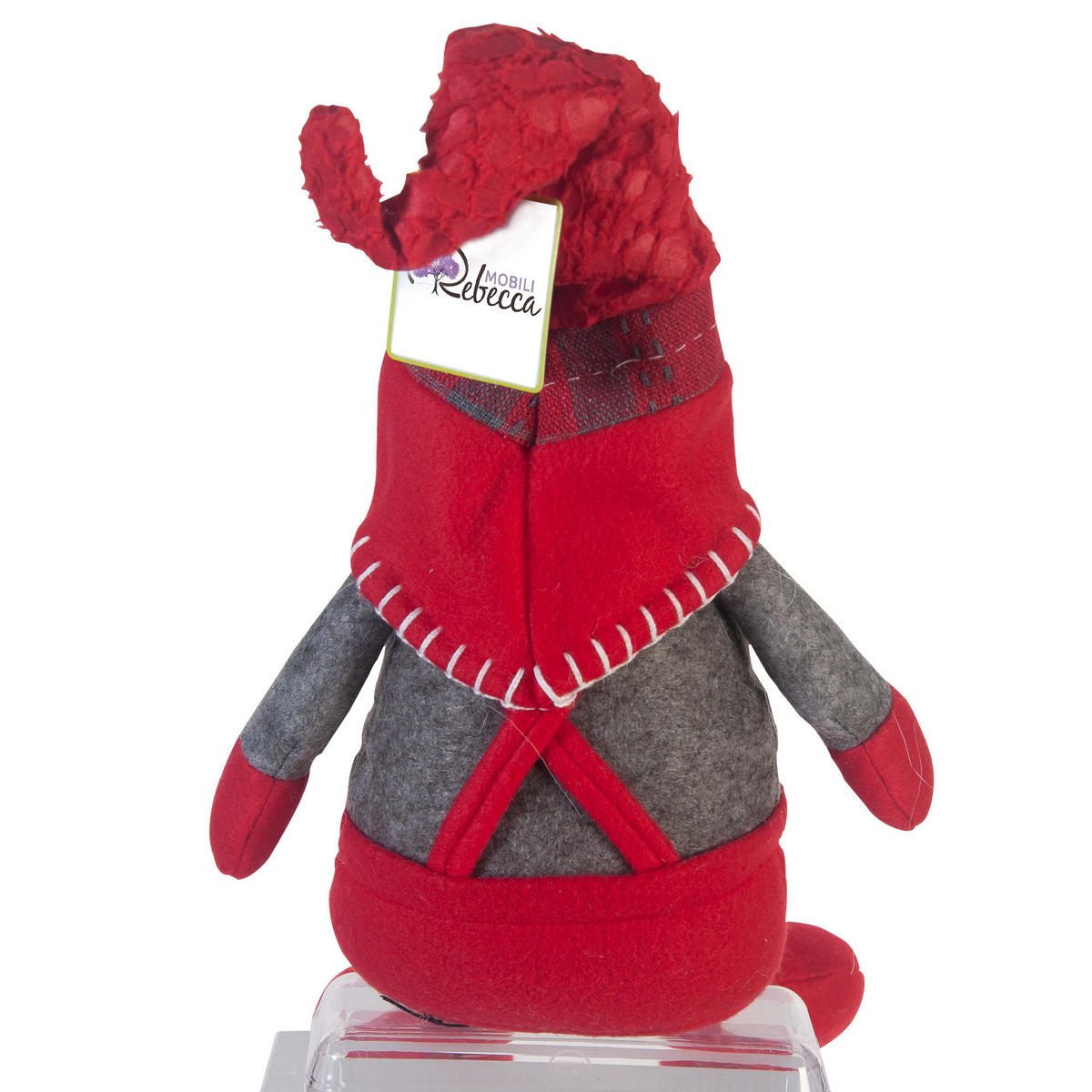 WEIHNACHTSZWERG Rot 14/10/67 cm - Rot, Textil (14/67/10cm) - Mobili Rebecca