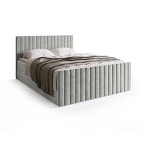 BOXSPRINGBETT Dream Duo mit Topper 160/200 Grau - Hellgrau, Kunststoff (160/200cm) - Bromarkt