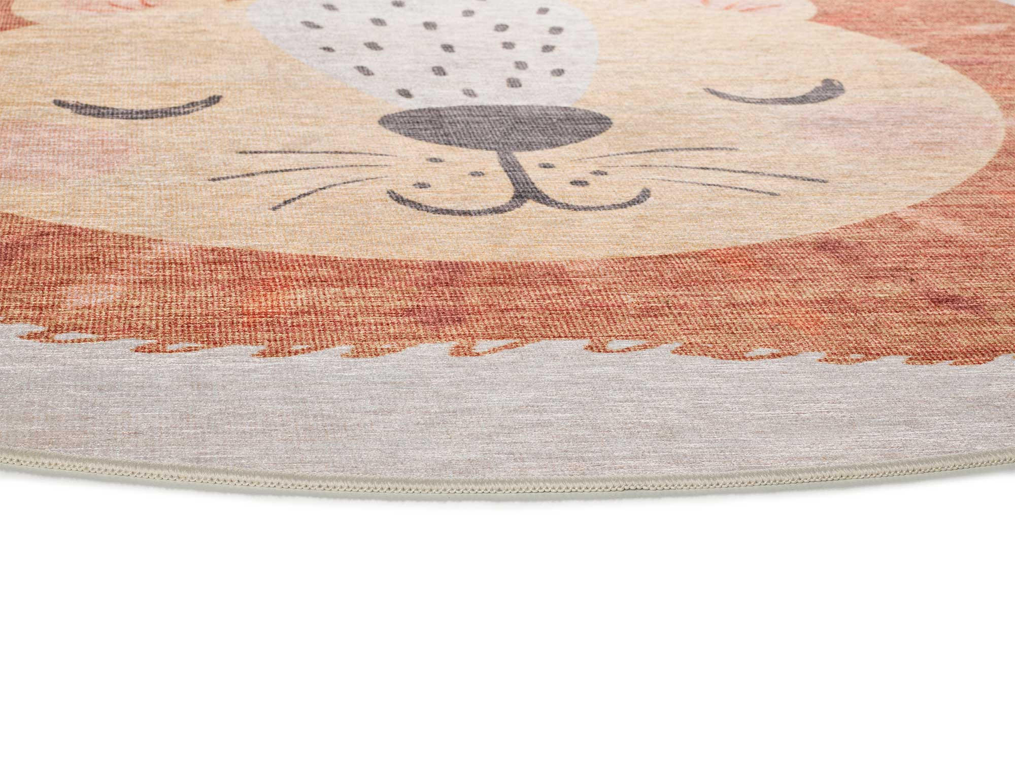 KINDERTEPPICH Waschbar Rostfarbe Candy 120/120 cm - Rostfarben, Kunststoff/Textil (120/120cm) - Atticgo
