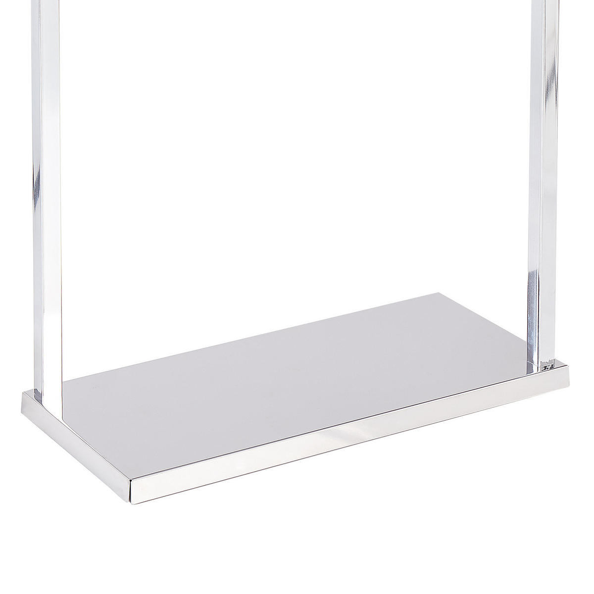 HANDTUCHSTÄNDER Stahl silber 42 x 83 cm Garcitas - Silberfarben, Metall (42/83/19cm) - Beliani