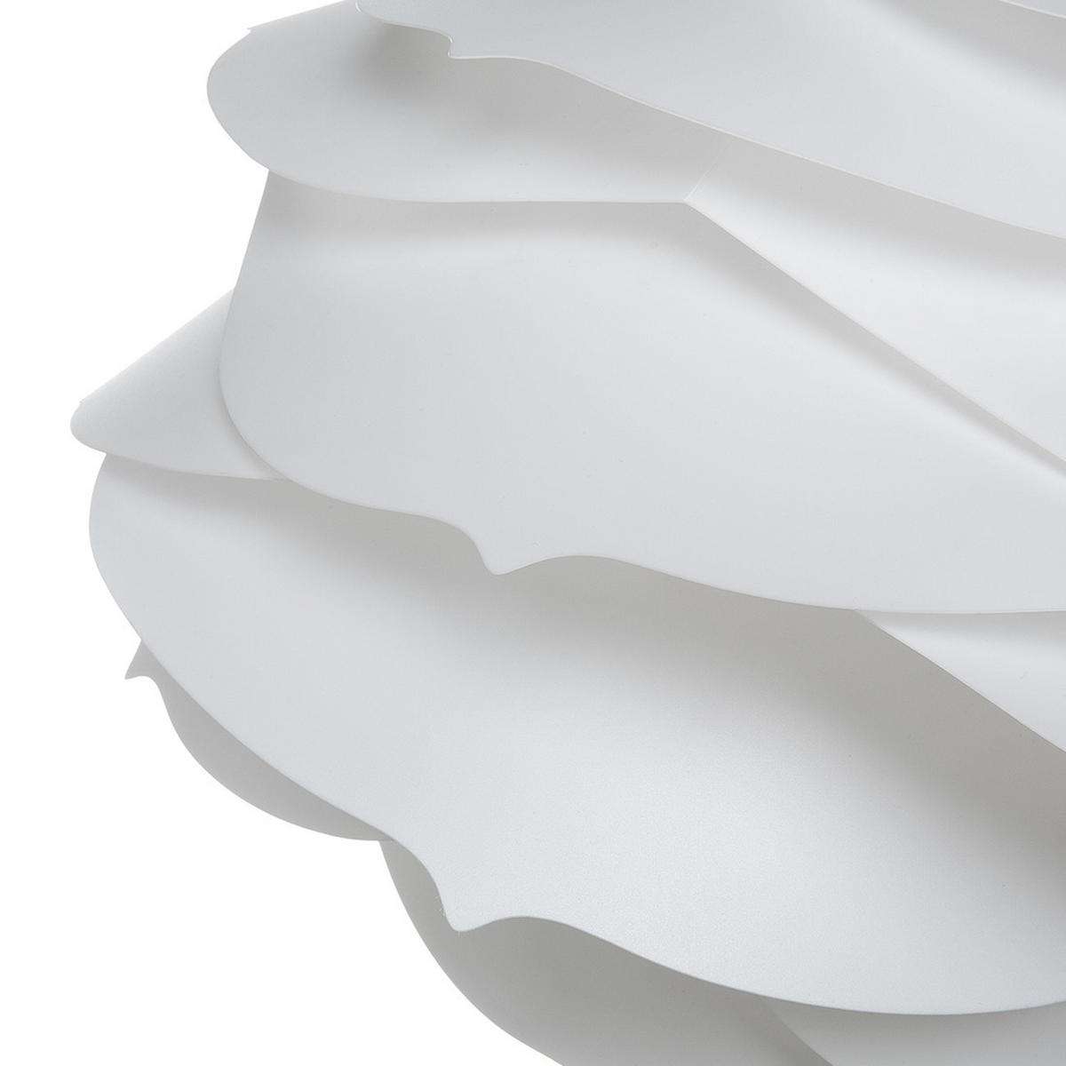 HÄNGELEUCHTE Weiß Nile - Weiß, Kunststoff (41/41/113cm) - Beliani