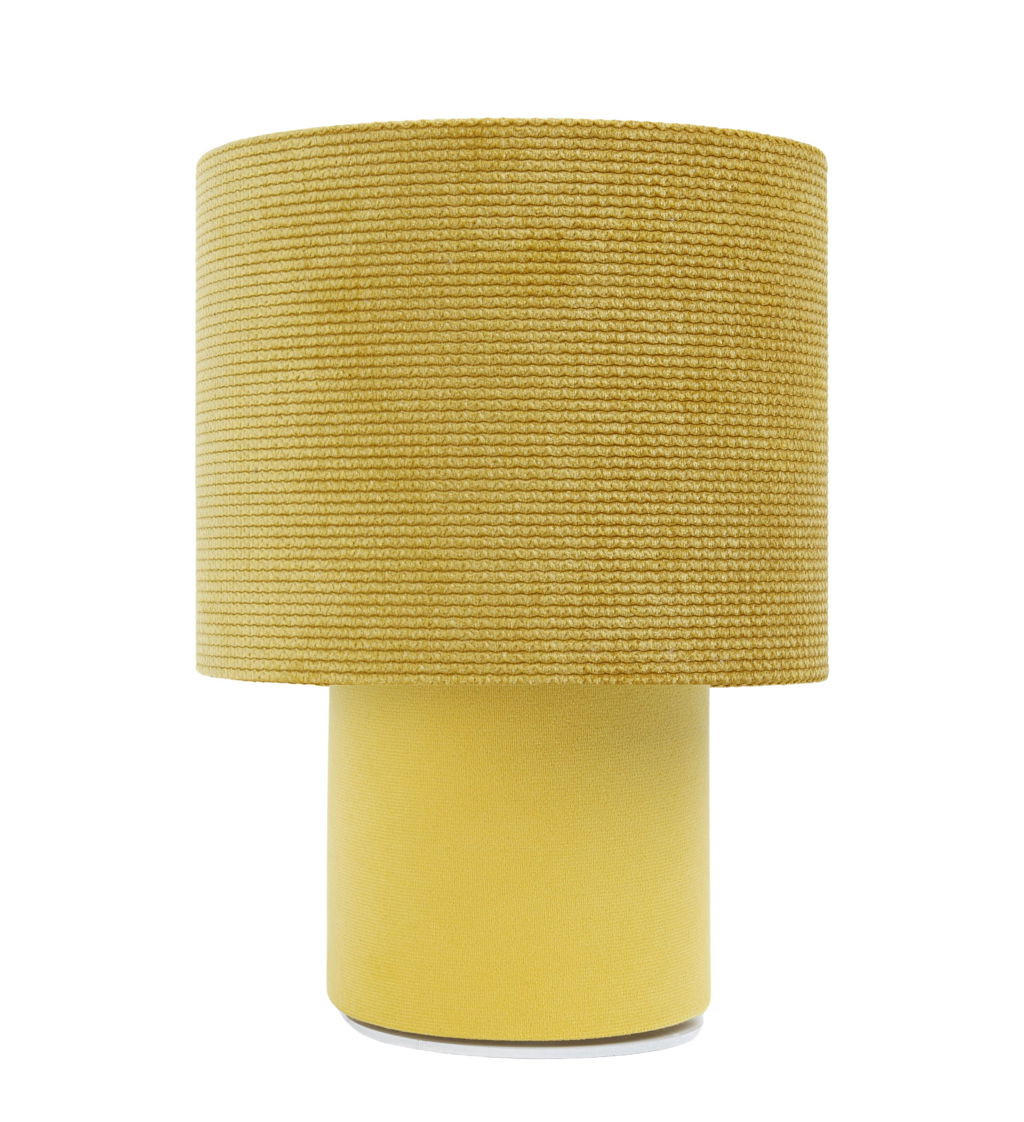TISCHLAMPE Gelb 20/17 cm - Gelb, Kunststoff (17/0.7/17cm) - ONZENO