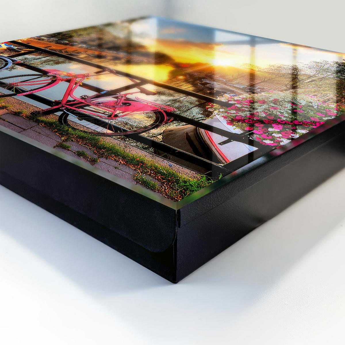 SCHLÜSSELBOX Schwarz 30x30 cm- Türöffnung nach rechts - Urban West - Orange, Metall (30/30/5cm) - TULUP