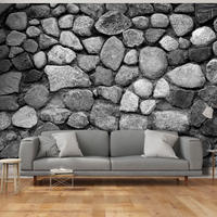 SELBSTKLEBENDE FOTOTAPETE 196/140 cm - Grau, Kunststoff/Textil (196/1cm) - KUNSTLOFT