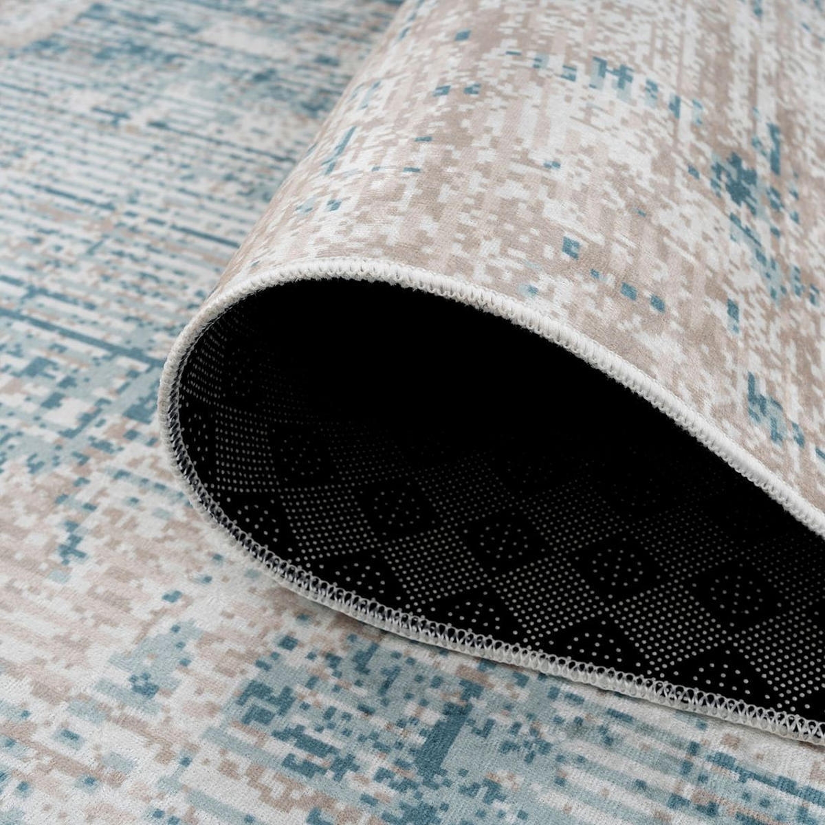TEPPICH WASCHBAR Verona Maya Grün - Grün, Textil (119/170cm) - Kukoon Rugs