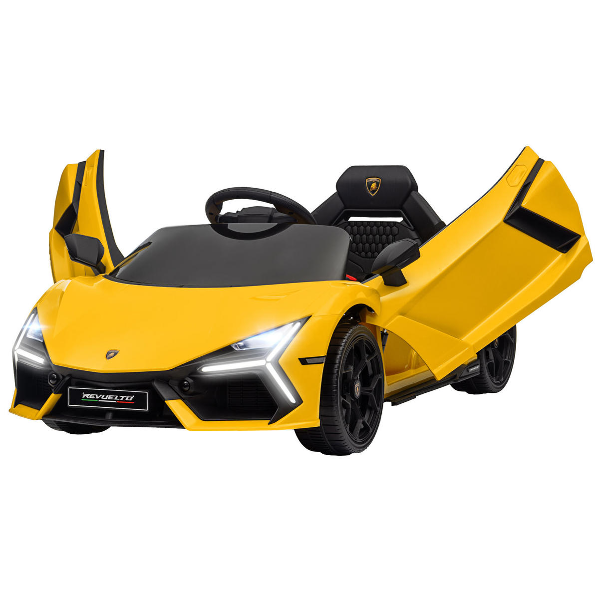 ELEKTRO-KINDERAUTO DE-13056 Flügeltüren Gelb - Gelb, Kunststoff (105/60/40cm) - ComfortXL