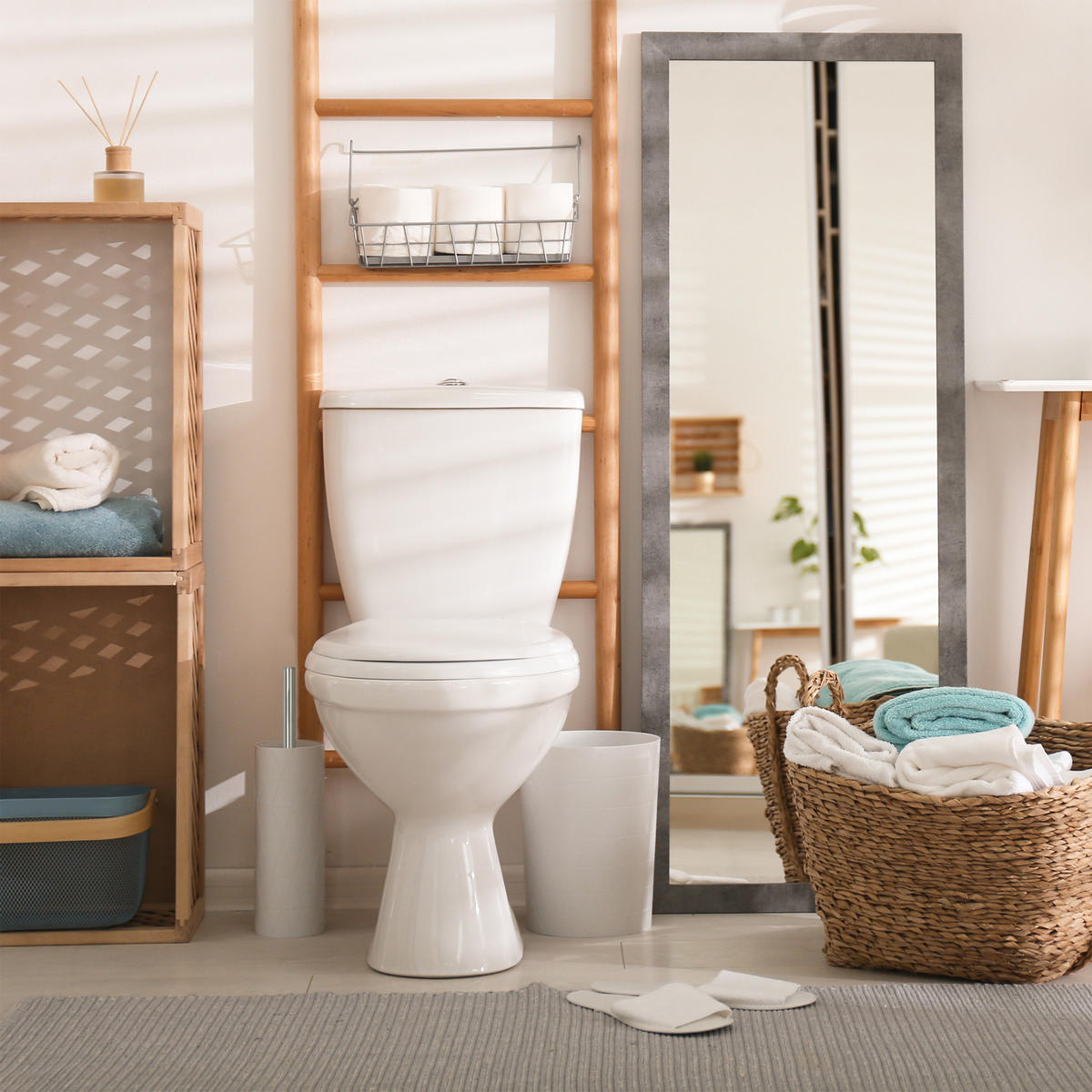 3XTOILETTENBÜRSTE - Multicolor, Kunststoff/Metall (8/35/8cm) - Relaxdays