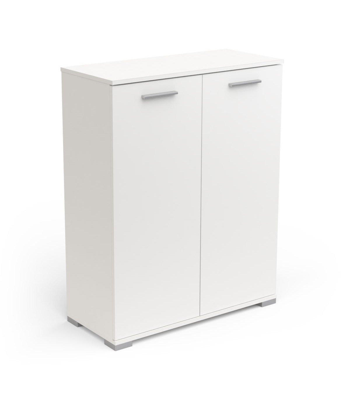 VIELZWECKSCHRANK 2 Türen – IZZY - Weiß, Holzwerkstoff (79.7/35.1/101.7cm) - Calicosy