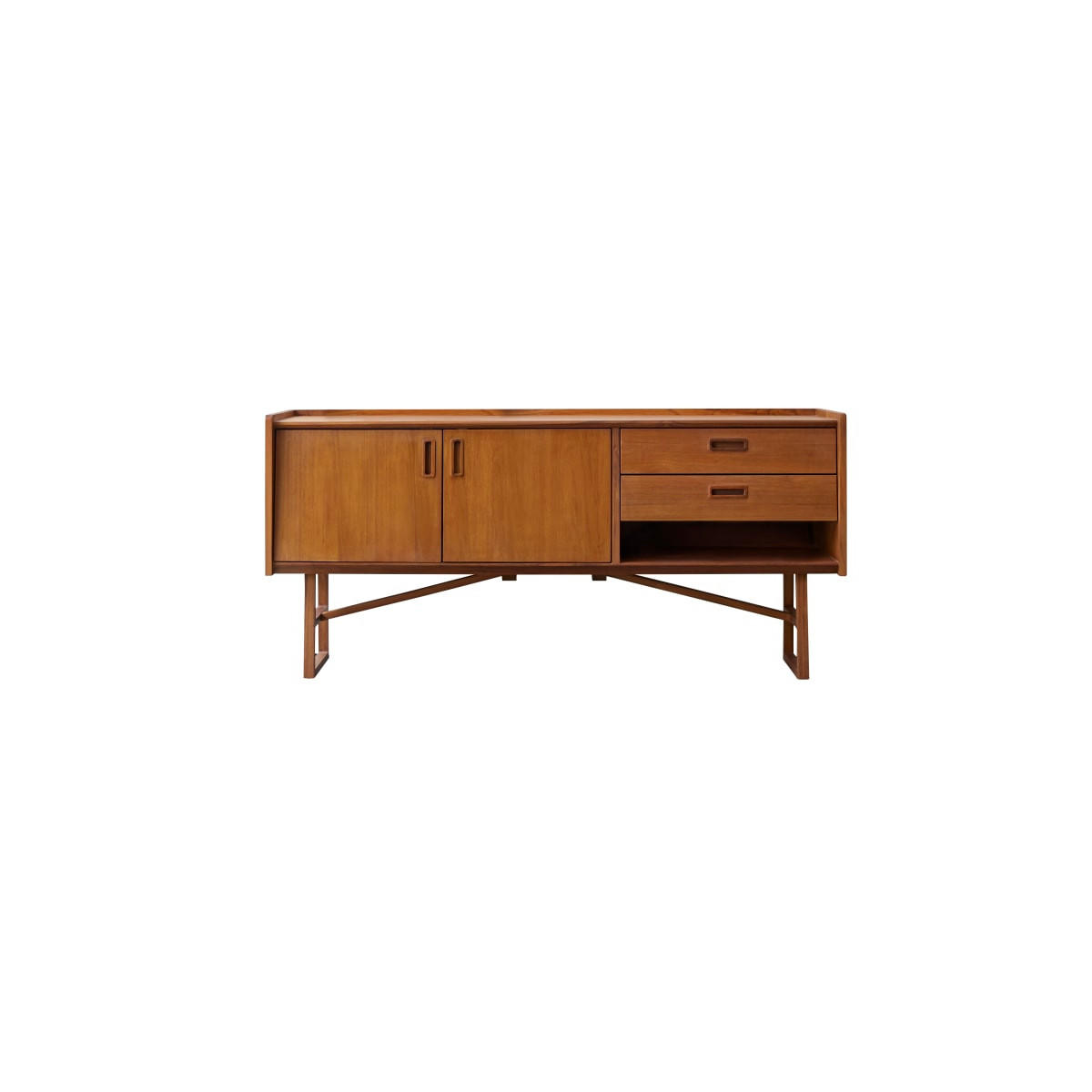 TV-SCHRANK Marcus Natur aus Teak - Naturfarben, Holz (160/74/45cm) - Tikamoon
