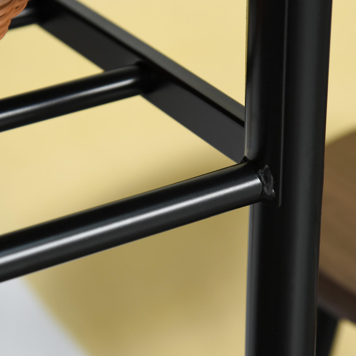 BARGARNITUR 3-teilig DE-08031 mit Regal, Industrie-Design Eiche - Schwarz, Metall (50/90/80cm) - ComfortXL