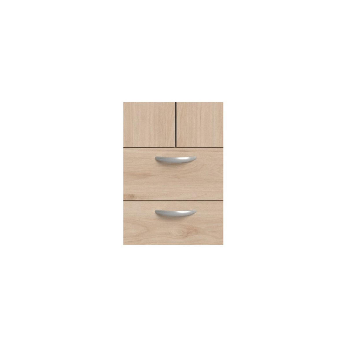 KLEIDERSCHRANK 4-trg. mit Spiegel Parisot Daily 13 Dekor Eiche Jackson - Eichefarben, Kunststoff (160/185/51cm) - 58aufmkessel