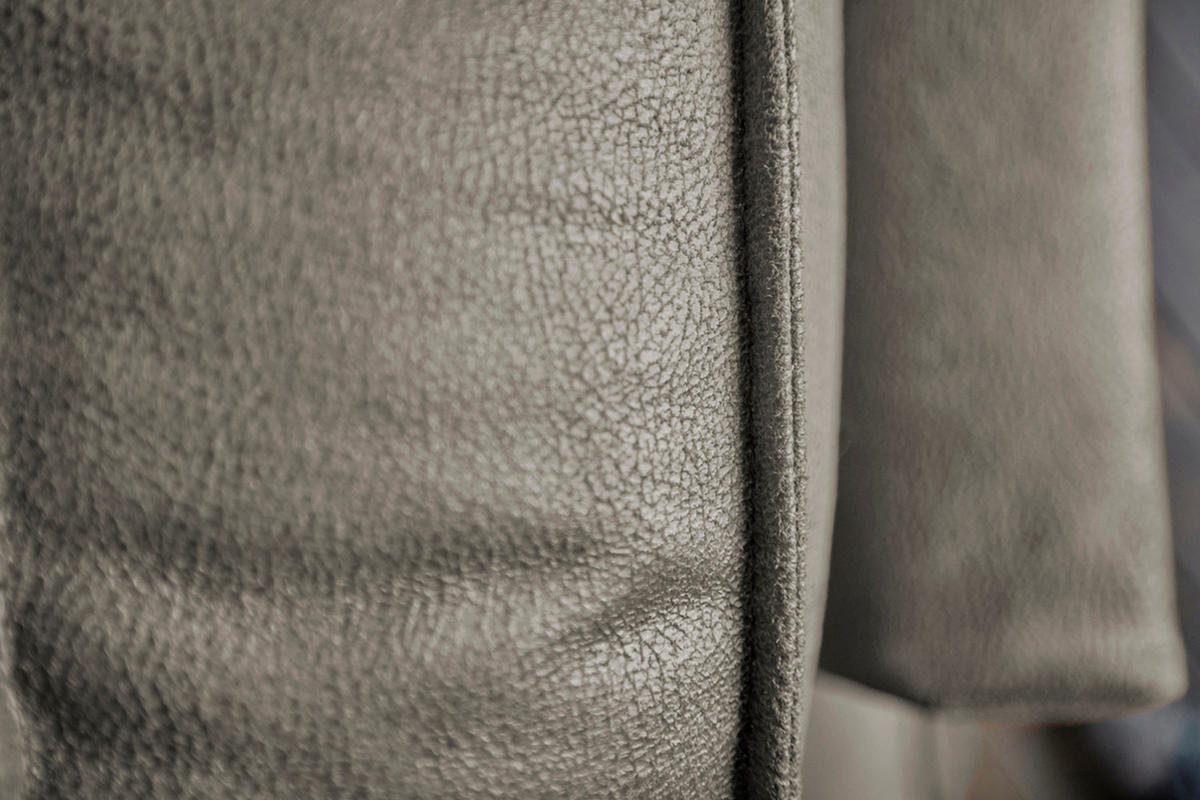 ECKSOFA VILNIUS Anthrazit Kunstleder - Anthrazit/Schwarz, Textil (290/217cm) - KAWOLA