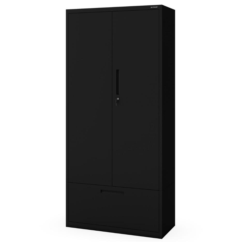 Jan Nowak Metallschrank Schwarz 90x195x40 cm