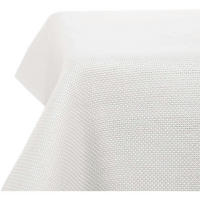 TISCHDECKE Leinenoptik Wasserabweisend 300 x 150 cm Weiß - Weiß, Textil (300/150/1cm)