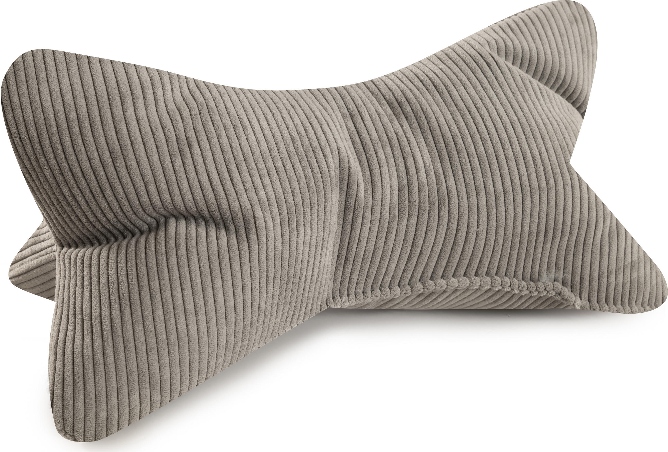KISSEN Leseknochen Selma - Grau, Textil (22/42cm) - Bonvionn