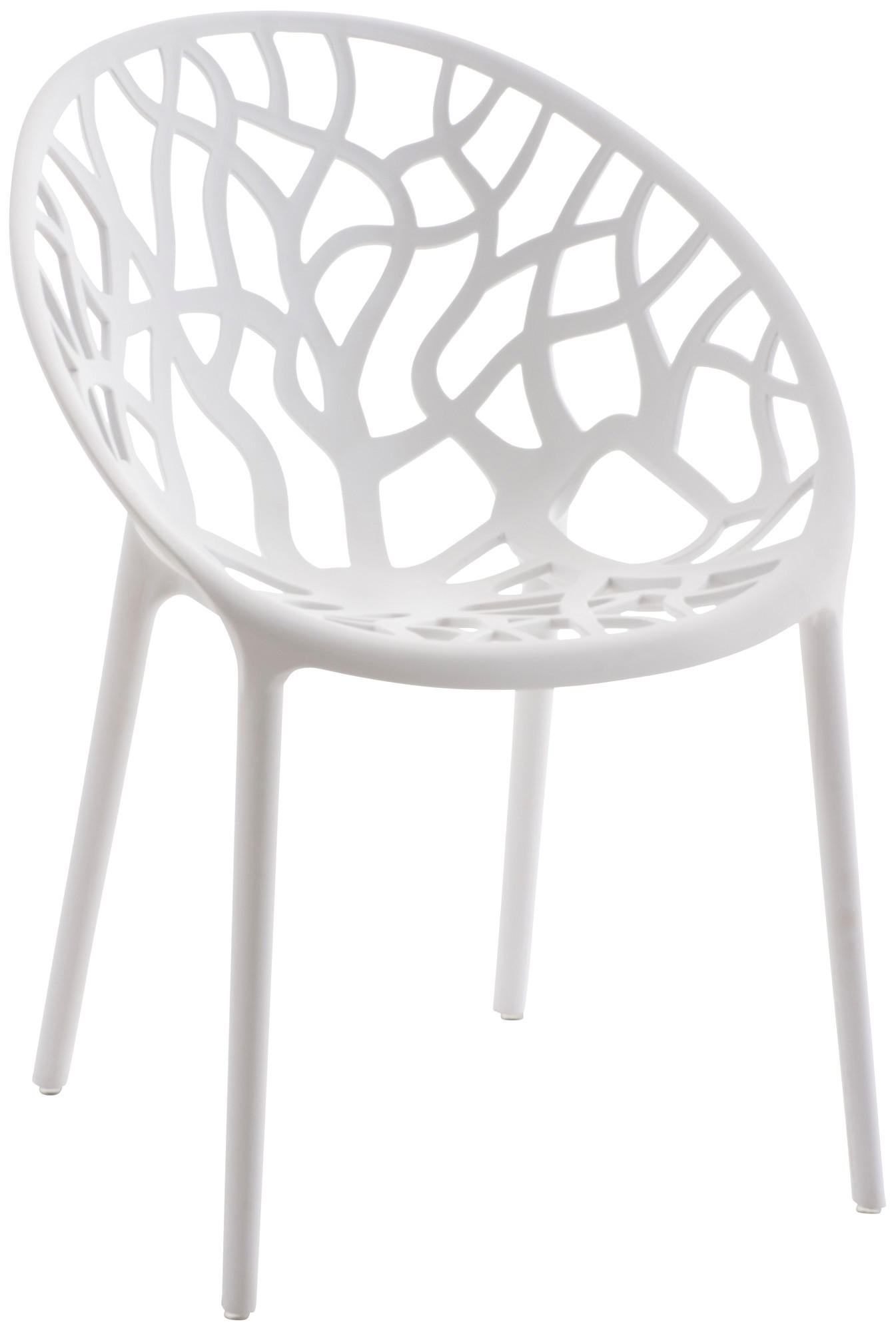 GARTENSTUHL Kunststoff weiß - Weiß, Kunststoff (59/80/60cm) - CLP