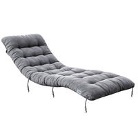 LIEGESTUHLAUFLAGE 157x57 cm Hellgrau - Hellgrau, Textil (57/10/157cm) - QUICK STAR