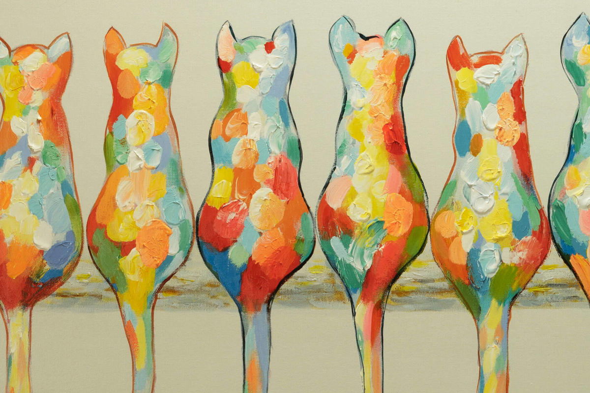 ACRYLBILD HANDGEMALT 120/60 cm - Multicolor, Holz/Textil (120/60cm) - KUNSTLOFT