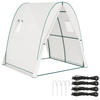 GEWÄCHSHAUS, 180L x 180B x 200H cm - Weiß, Kunststoff/Metall (180/200/180cm) - Outsunny