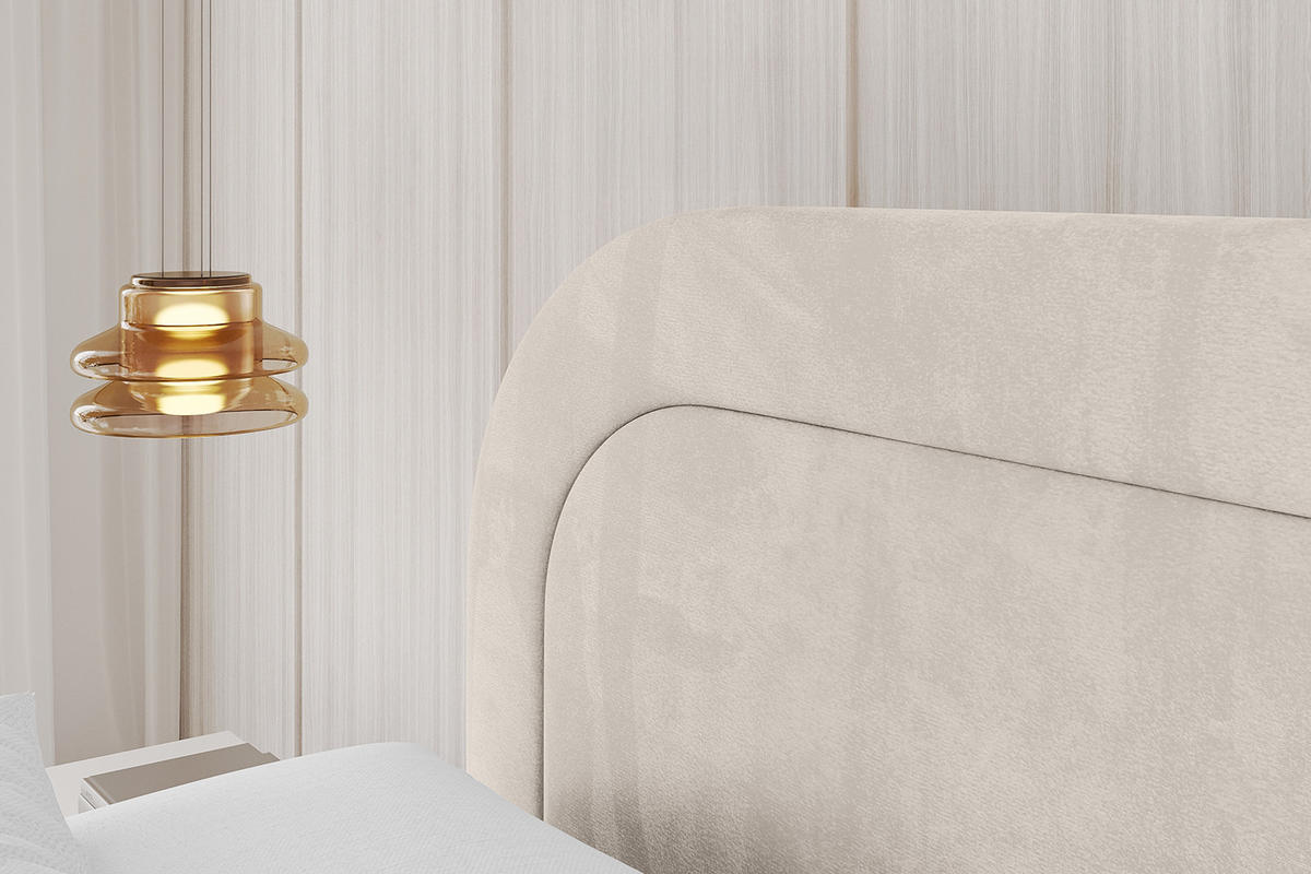 POLSTERBETT mit Bettkasten und Lattenrost, Boxbett ohne Matratze - LERAY 120x200 Beige - Beige, Holzwerkstoff/Textil (120/200cm) - ALTDECOR