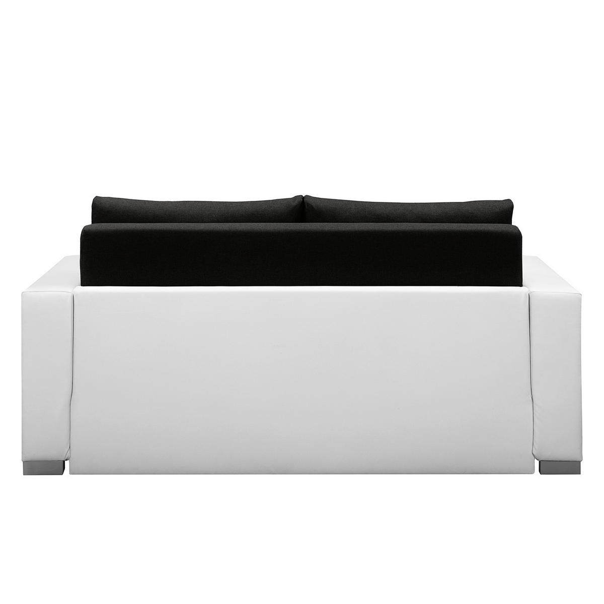 SCHLAFSOFA - Silberfarben/Weiß, Kunststoff/Textil (173/90/90cm) - home24