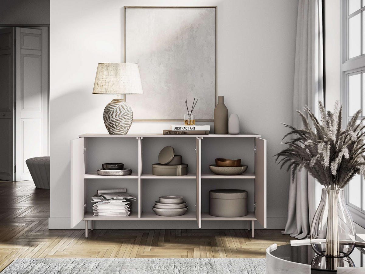 KOMMODE – 150 cm – Orvella – Kaschmir - Kaschmir, Holzwerkstoff (150/85/40cm) - hi-markt