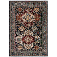 KURZFLORTEPPICH GLAZERT, geometrisch, Blau, 120 x 170 cm - Blau, Textil (170/120cm) - KADIMA DESIGN
