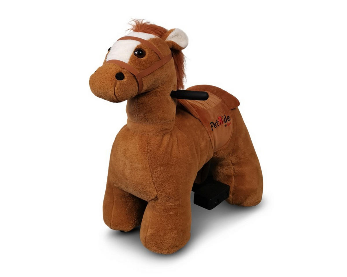 REITPFERD Jolly braun - Braun, Kunststoff (80/48/75cm) - TPFLiving