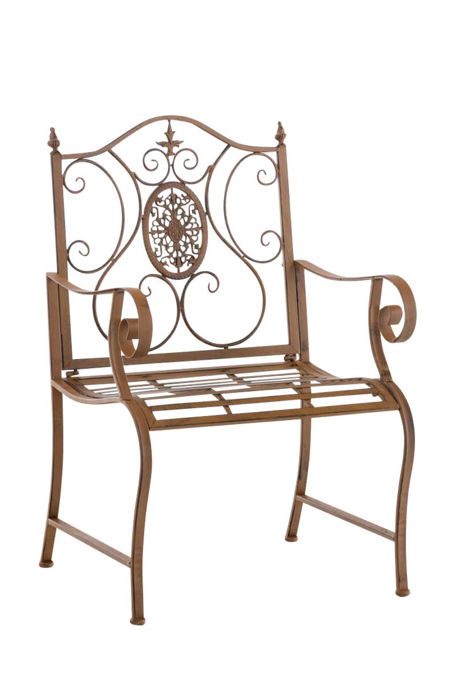 STUHL Pamela antik braun - Braun, Metall (62/94/53cm) - TPFGarden