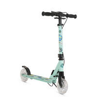 KINDERROLLER Snazzy faltbar grün Hinterradbremse Seitenständer LED-Räder 100 kg - Grün, Metall (89/40/74cm)