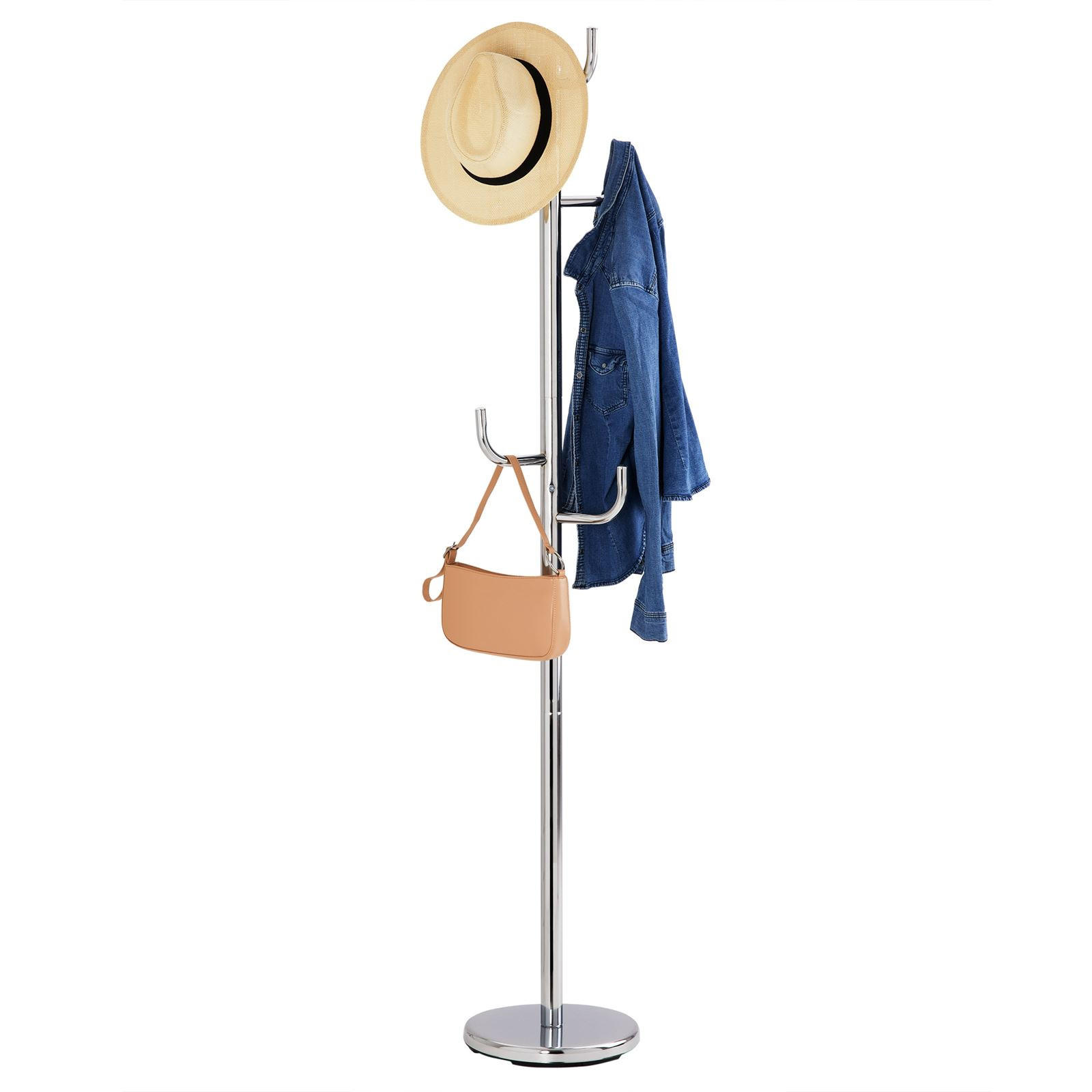 Idimex Kleiderständer Chrom 30x174x30 cm