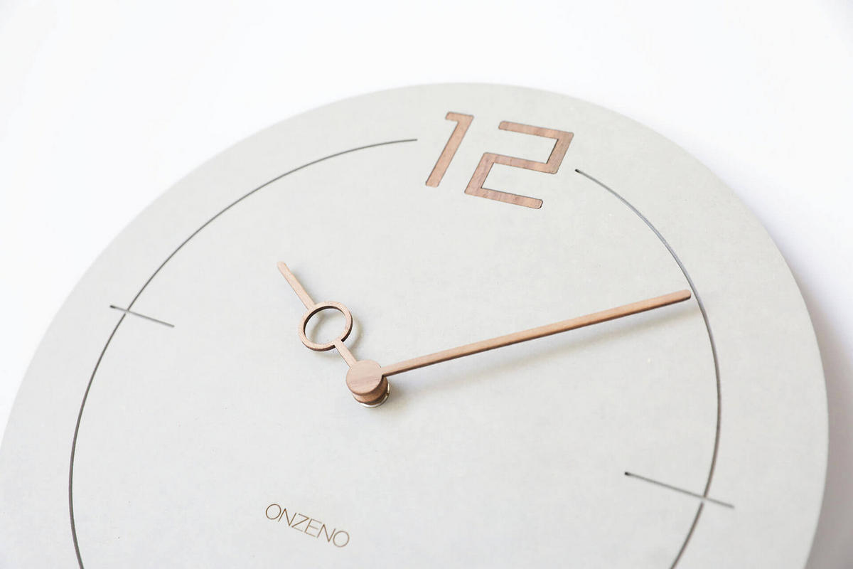 WANDUHR Design Grau 29/29 cm - Grau, Holzwerkstoff (0.42/29/1cm) - ONZENO