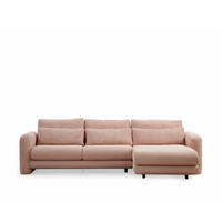 ECKSOFA mit losen Rückenkissen - Pink/Schwarz, Holz/Kunststoff (165/290cm) - myHomelando