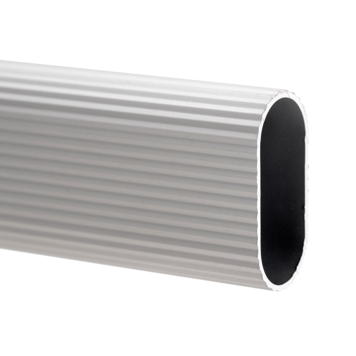 SCHRANKSCHIENENSET, 2 x 0,75 m mit Halterungen, Aluminium und Zamak, Matt eloxiert - Dunkelgrau, Metall (1.5/3/75cm) - EMUCA