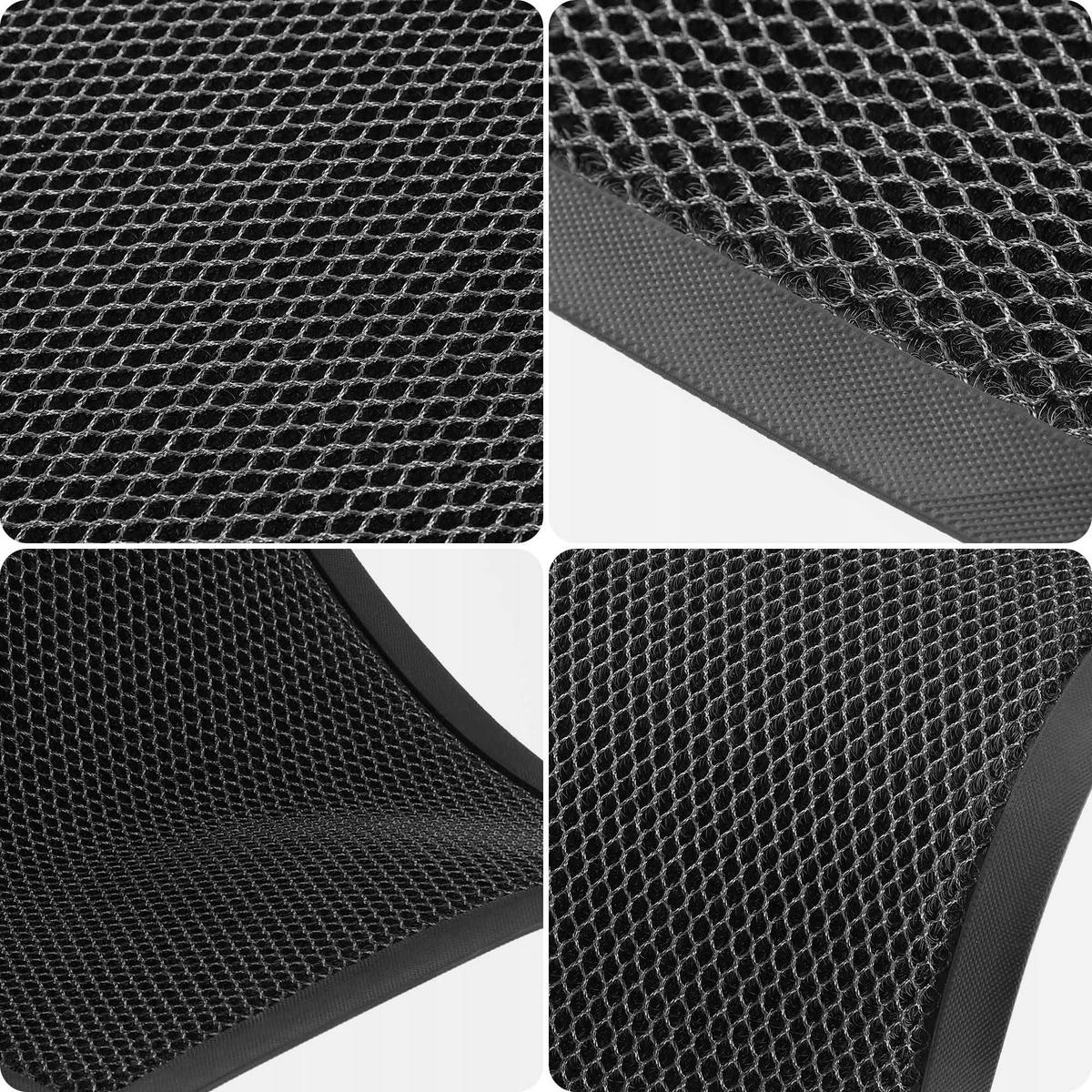 FUSSMATTE 60x40 cm schwarz - Schwarz, Kunststoff (60/40cm) - KADAX