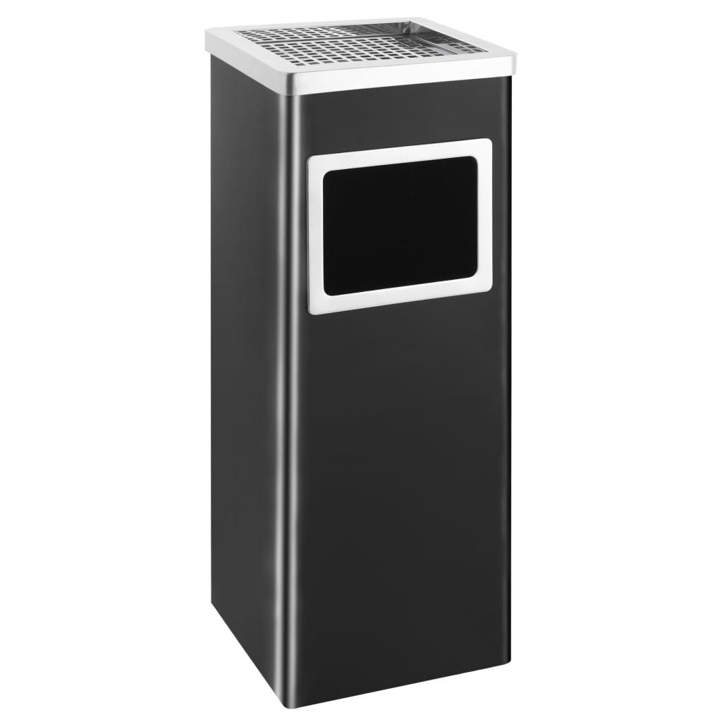 Deluke Standaschenbecher Schwarz 24x61x24 cm